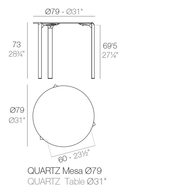 Vondom Quartz Outdoor Dining Table Wayfair